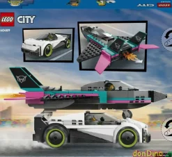 Jet vs coche lego city