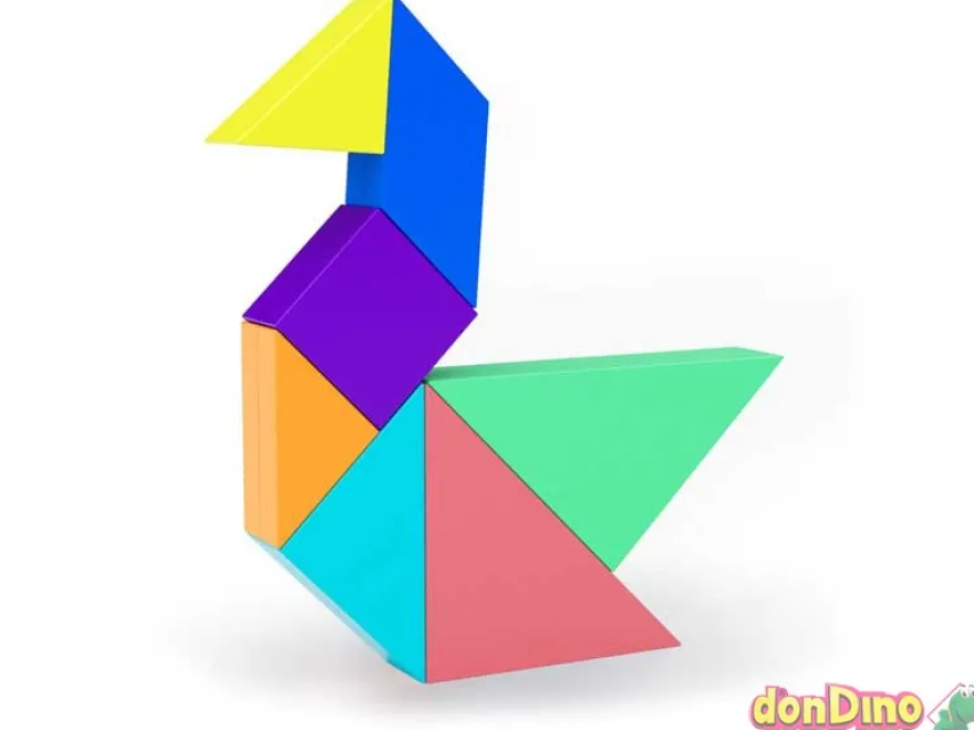 Juego click clack tangram 54 retos