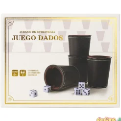 Juego dados con 4 cubiletes y 20 dados