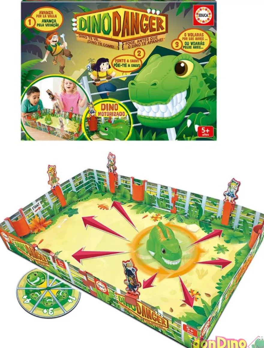 Juego dino danger dino motorizado