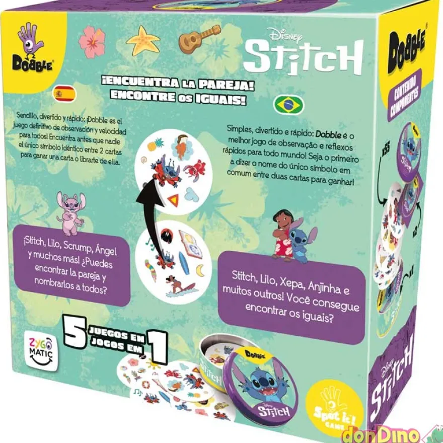 Juego dobble stitch disney