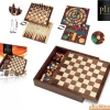 Juegos clasicos madera 5 en 1