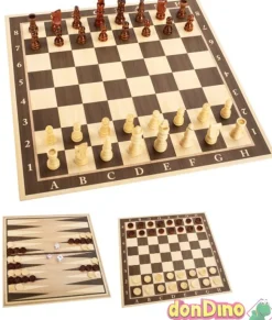 Juegos familiares 3 en 1 ajedrez-damas-backgammon