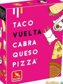 Juego taco vuelta cabra queso pizza