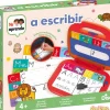 Juego yo aprendo a escribir con luz - pupitre-maletin - 21 láminas borrables