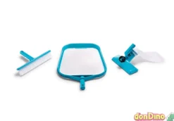 Kit de limpieza de piscina basico red de hojas,cepillo de pared,boca de aspiracion