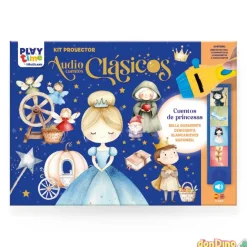 Kit proyector audiocuentos clasicos cuentos de princesas - bilingüe