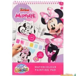 Libro colorear acuarelas minnie c/24 dibujos - paint & create