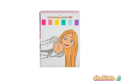Libro colorear acuarelas princesas disney con 24 dibujos - paint & create
