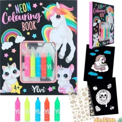 Libro de colorear neon set ylvi