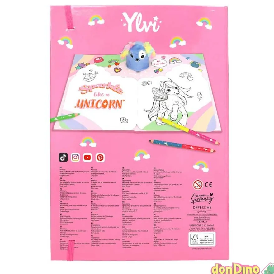 Libro de colorear ylvi unicorn
