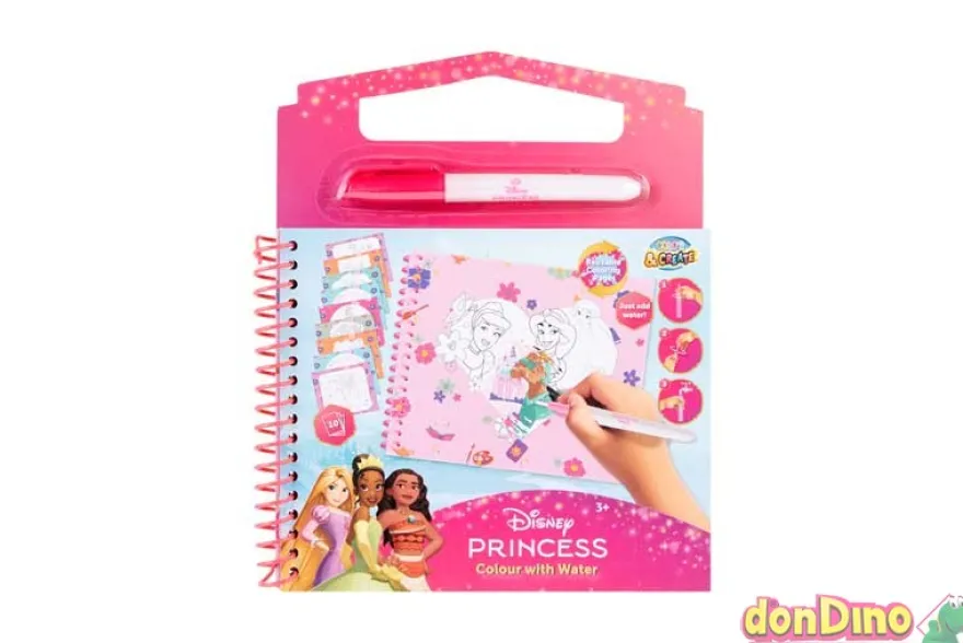 Libro princesas disney color water color & create