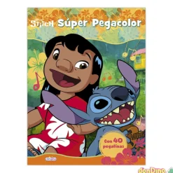 Libro super pegacolor stitch surtidos - con 40 pegatinas