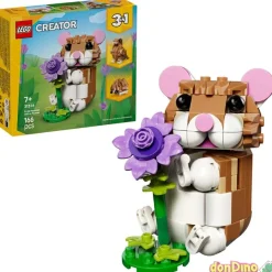 Lindo Hámster con Flor Lego Creator 3 en 1 - 166 pzas.