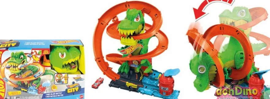 Lucha llamas t-rex hot wheels city