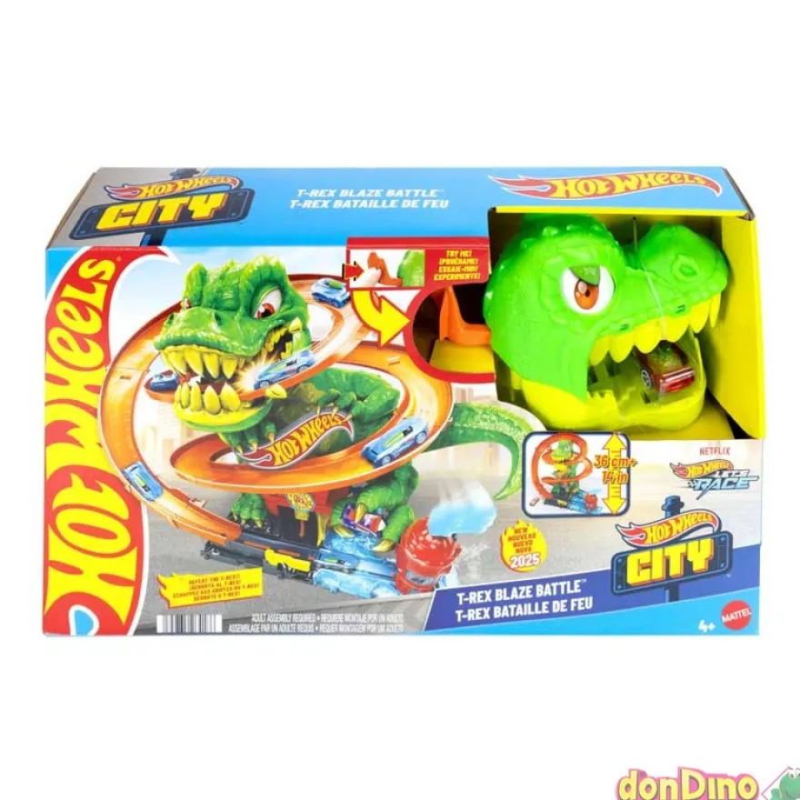 Lucha llamas t-rex hot wheels city