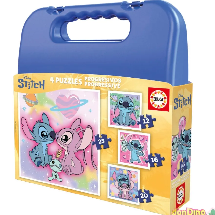 Maleta 4 puzzles stitch progresivos