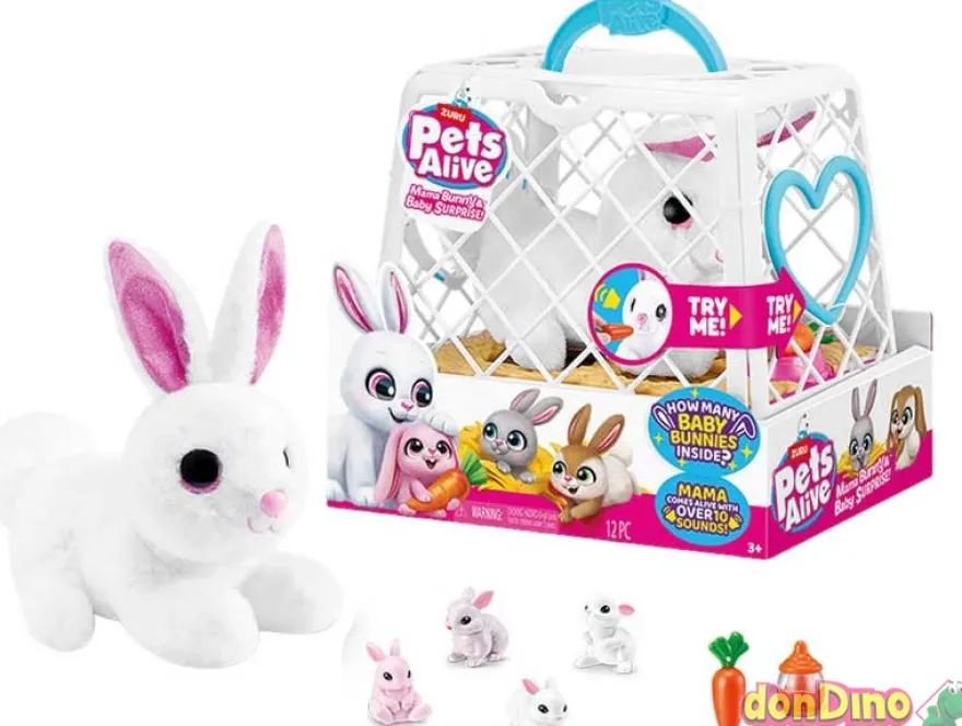 Mama bunny & baby surprise pets alive electrónico