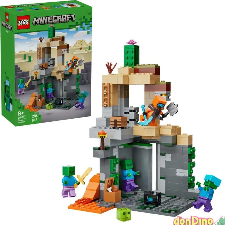 Mazmorra de zombis lego minecraft