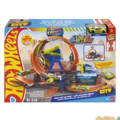Megalooping de lavado de coches hot wheels city color shifters