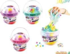 Mega slime bucket 1 kg. con 6 decoraciones surtidas