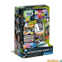 Microscopio smart ai interactivo camara wi-fi - 2 en 1 - ciencia y juego
