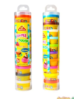 Mini botes plastilina 10 colores