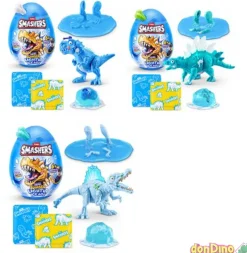 Mini jurassic light up ice age dino smashers - con luz - 6 sorpresas