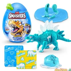 Mini jurassic light up ice age dino smashers - con luz - 6 sorpresas
