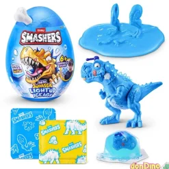 Mini jurassic light up ice age dino smashers - con luz - 6 sorpresas