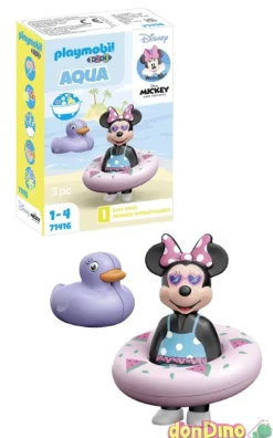 Minnie en la playa playmobil 1.2.3 aqua - 3 pzas.