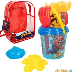 Mochila c/cubo equipado spiderman playa