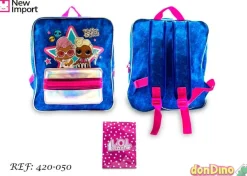 Mochila 32 cm. lol surprise! c/bolsillo