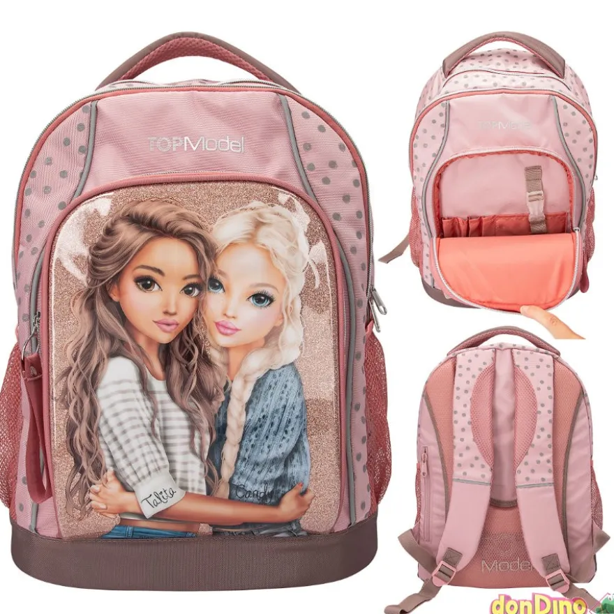 Mochila escolar dots top model