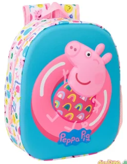 Mochila infantil 3d peppa pig