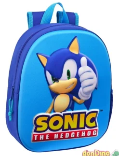 Mochila infantil 3d sonic speed