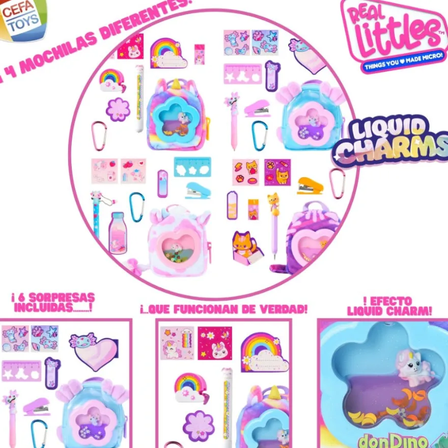 Mochila liquid charms real littles