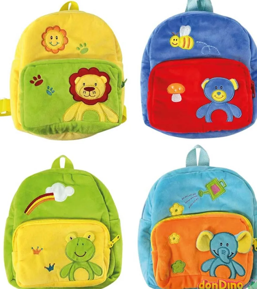 Mochila peluche animalitos 25 cm. surtidas