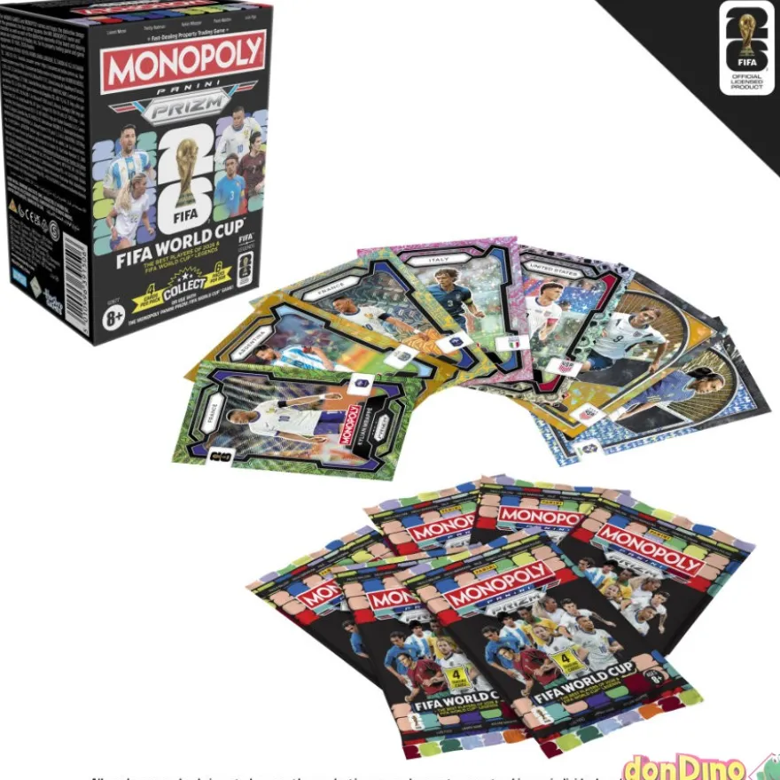 Monopoly panini prizm fifa world cup 26 - 6 sobre de 4 cartas