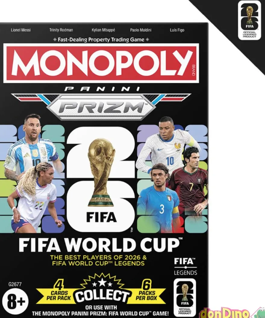 Monopoly panini prizm fifa world cup 26 - 6 sobre de 4 cartas