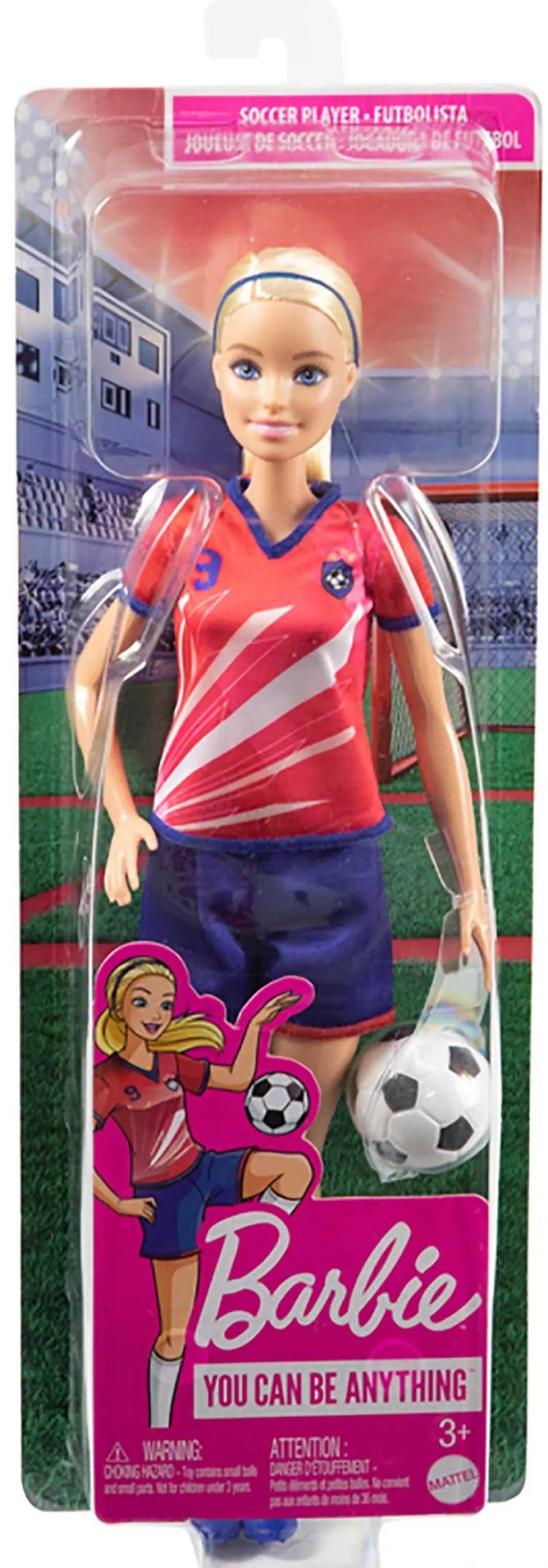 Muñeca barbie futbolista