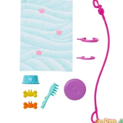 Muñeca barbie paseadora de perros c/accesorios y silla de ruedas