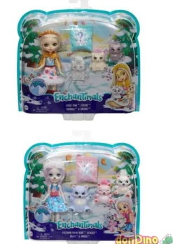 Muñeca con mascotas enchantimals snow valley