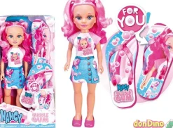 Muñeca nancy bubble gum c/chanclas de regalo