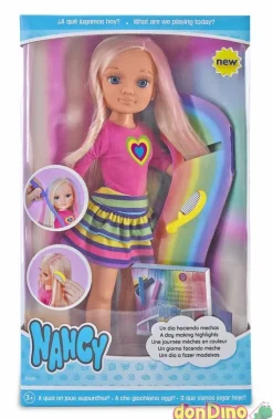Muñeca nancy un dia haciendo mechas