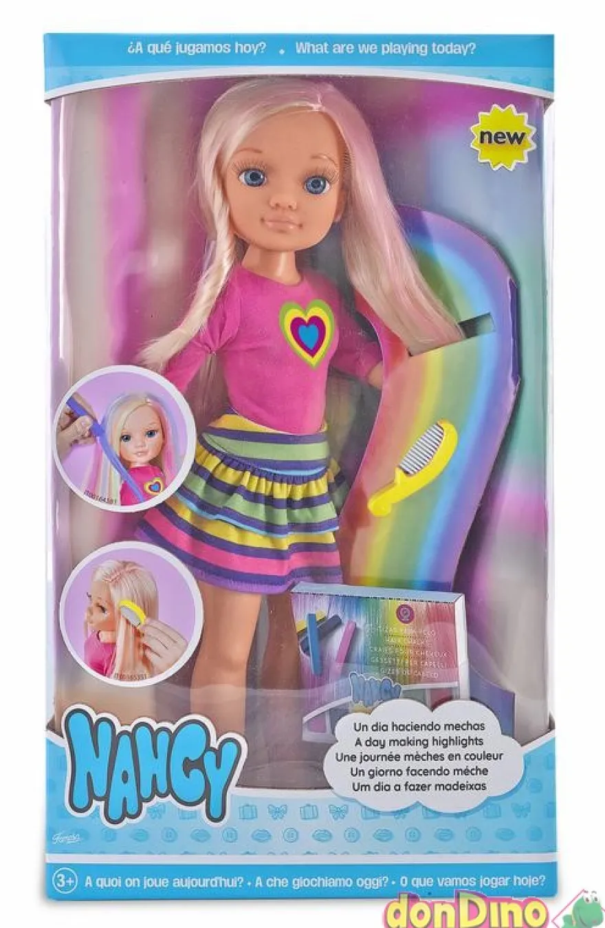 Muñeca nancy un dia haciendo mechas
