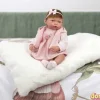 Muñeca reborn daniela 38 cm. c/acc. pelo especial