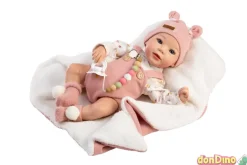 Muñeca reborn nadia 38 cm. con manta - cuerpo de tela