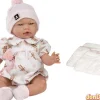 Muñeca reborn paula 42 cm. c/acceso sin pelo,c/peso,cuerpo blando
