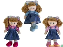 Muñeca trapo 40 cm. falda vaquera surtidas